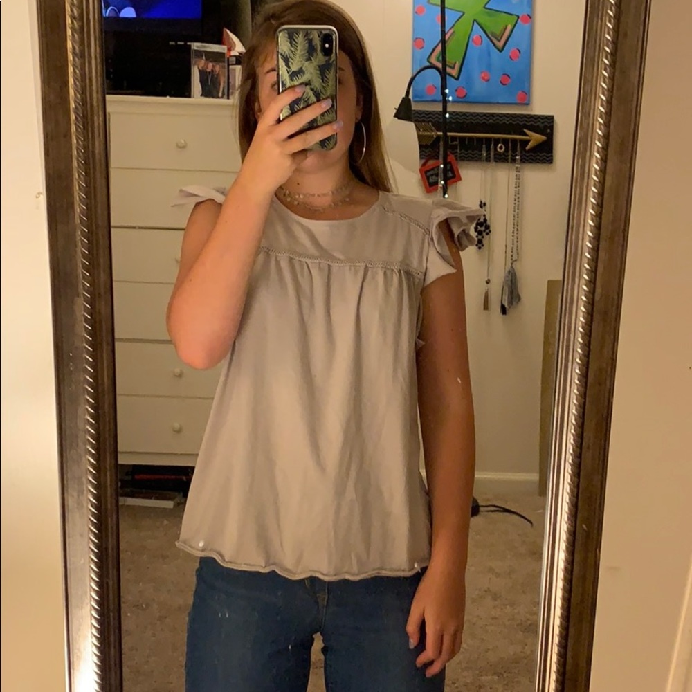 Pastel Purple Abercrombie and Fitch shirt